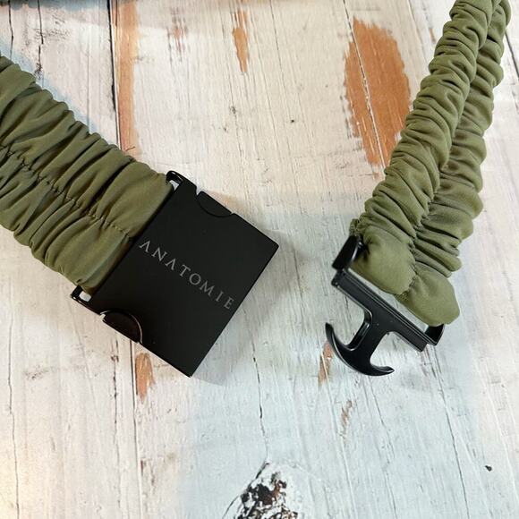 Anatomie Nariah Hybrid Utility Cargo Jacket Size Large Moss Green Belted Travel - Picture 6 of 13